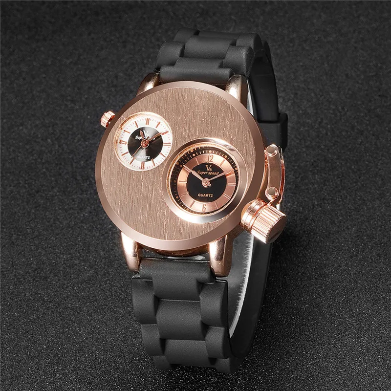 Couple Watch for Men Women Unisex Simple Unusual Dial Quartz Wristwatch Male Ladies Conceptual Pointer Elegant Man Wrist Clock