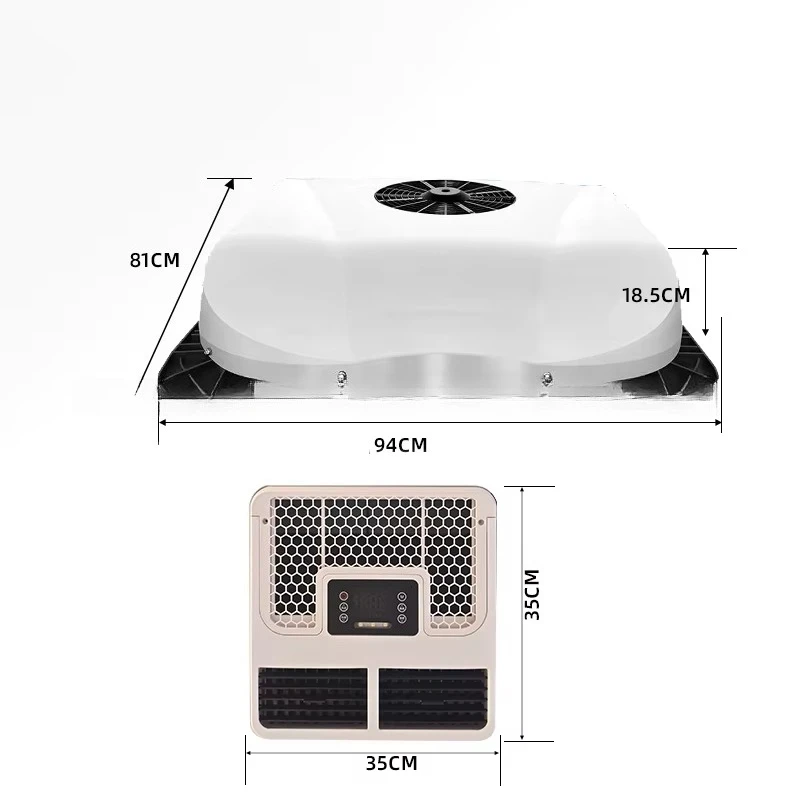 New Direct Current Universal Portable Mini Hidden Electric 24V/12V Radiator Parking Air Conditioner for Truck/RV