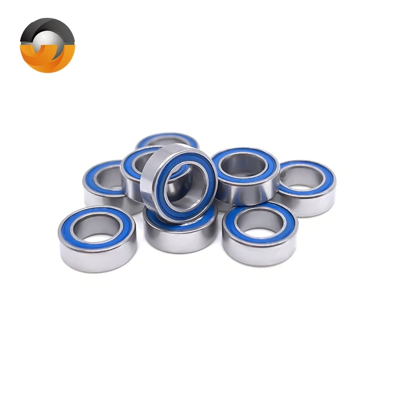 5pcs 4x7x2.5 mm MR74 2RS ABEC-7 Hobby Electric RC Cars Trucks Miniature Bearings L740D Blue Rubber Sealed