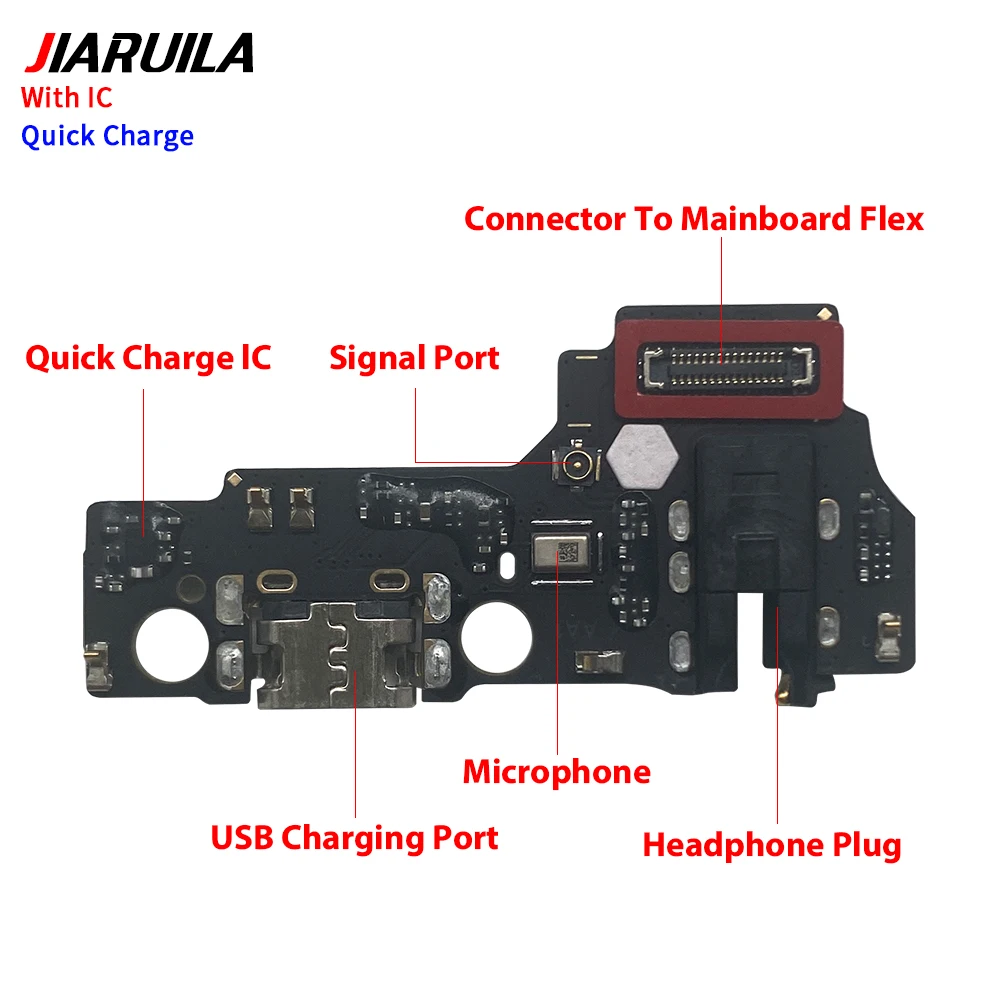USB Charge Dock Socket Jack Connector Flex Cable For Oppo Realme C61 C63 5 Pro C30 C35 C53 C55 C67 C71 C73 Charging Board Module