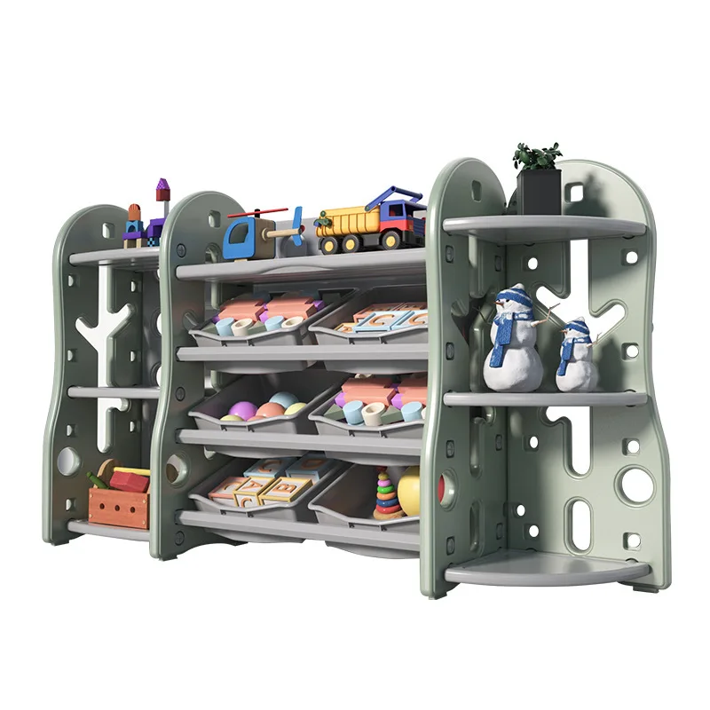 

Children's bookshelf toy sorting cabinet storage rack