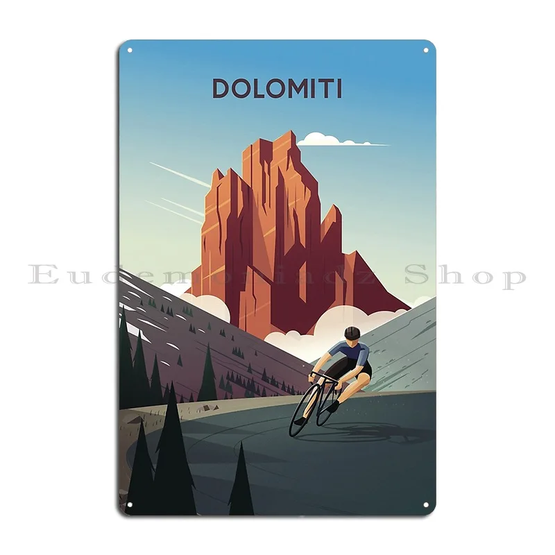 Dolomiti Metal Signs Classic Create Wall Cave Plaques Plaques Tin Sign Poster