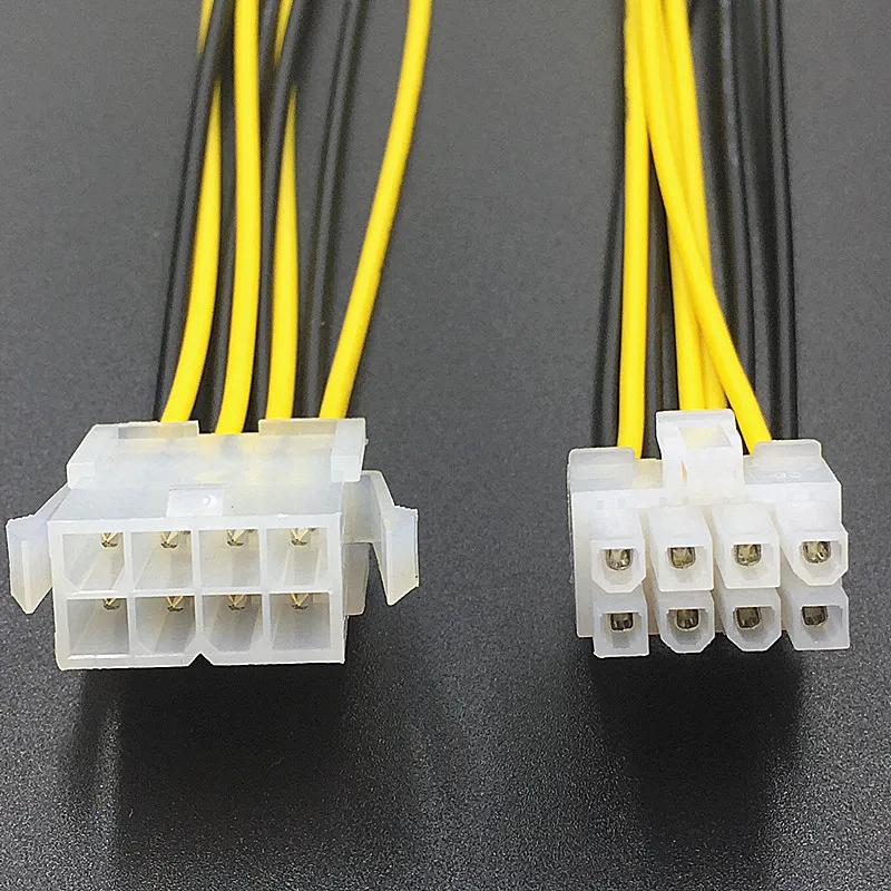 CPU Power Extension Cord 8pin Power Supply Line Lengthened Power Conversion Adapter Cable 8-pin Motherboard Power Supply Line