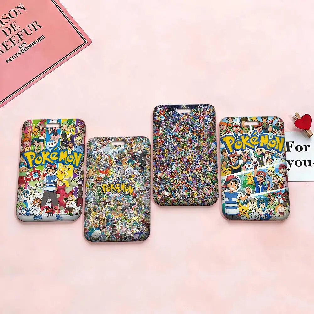 

Классические аниме-брелоки с изображением Покемонов, держатели для карт, шнурки для ключей, новые мультяшные держатели для карт, шейные ремешки для студентов, подарок