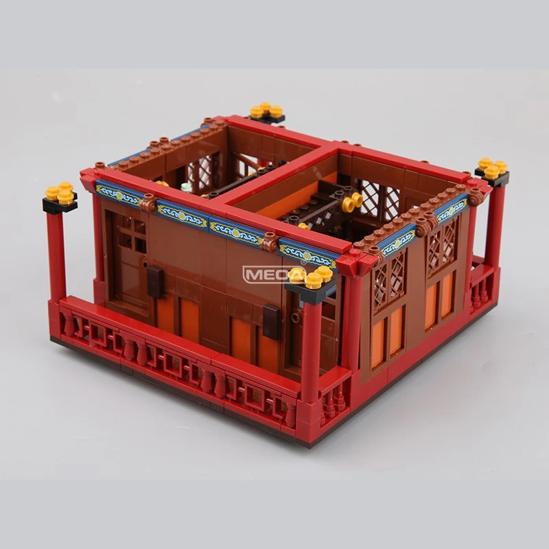 

Zhonghua Street Town Series MOC Кирпичи Игрушки Модель отеля Inn Изысканные детали Креативные строительные блоки с фигурками