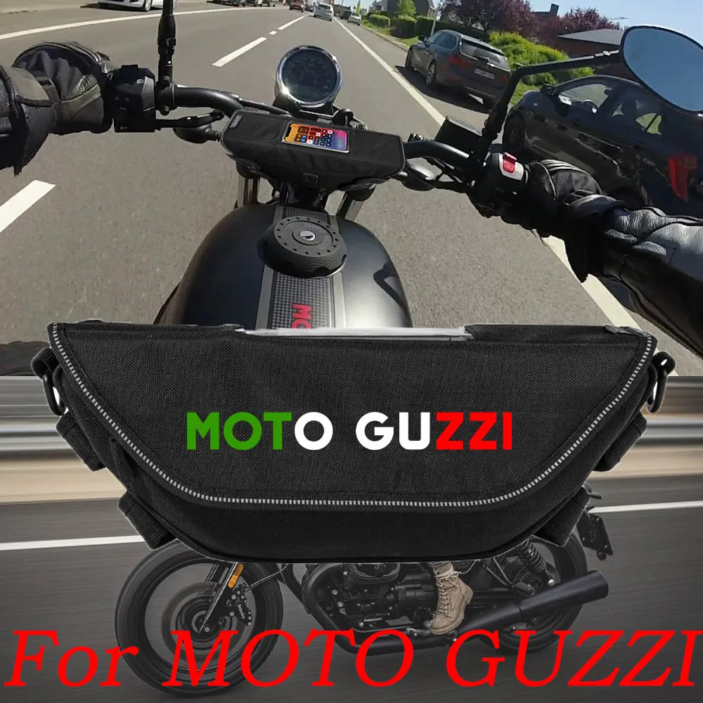 

For MotoGuzzi Retro commemoration V7 V9 V85TT v85 Motorcycle accessory Waterproof And Dustproof Handlebar Storage Bag navigation