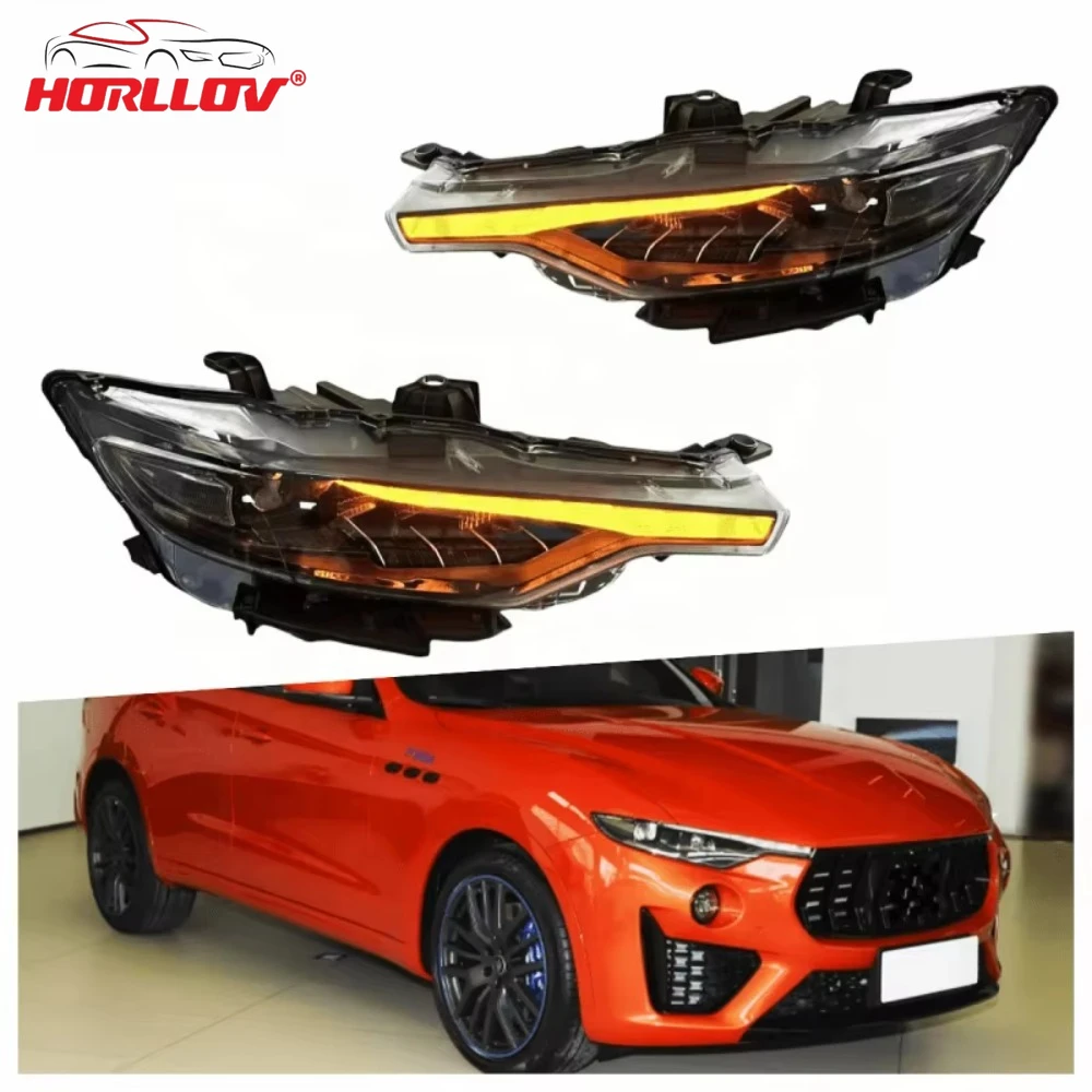 LED Headlight for Maserati Levante LED Matrix Headlights Upgrade 6500K Color Temperature