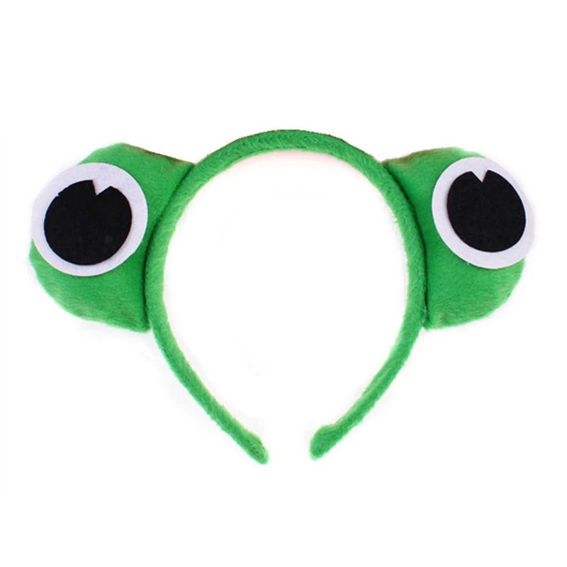 Cute Cartoon Animal Headgear Cosplay Anime Frog Monkey Tiger Masquerade Halloween Party Props Kawaii Cat Headband Birthday Gifts