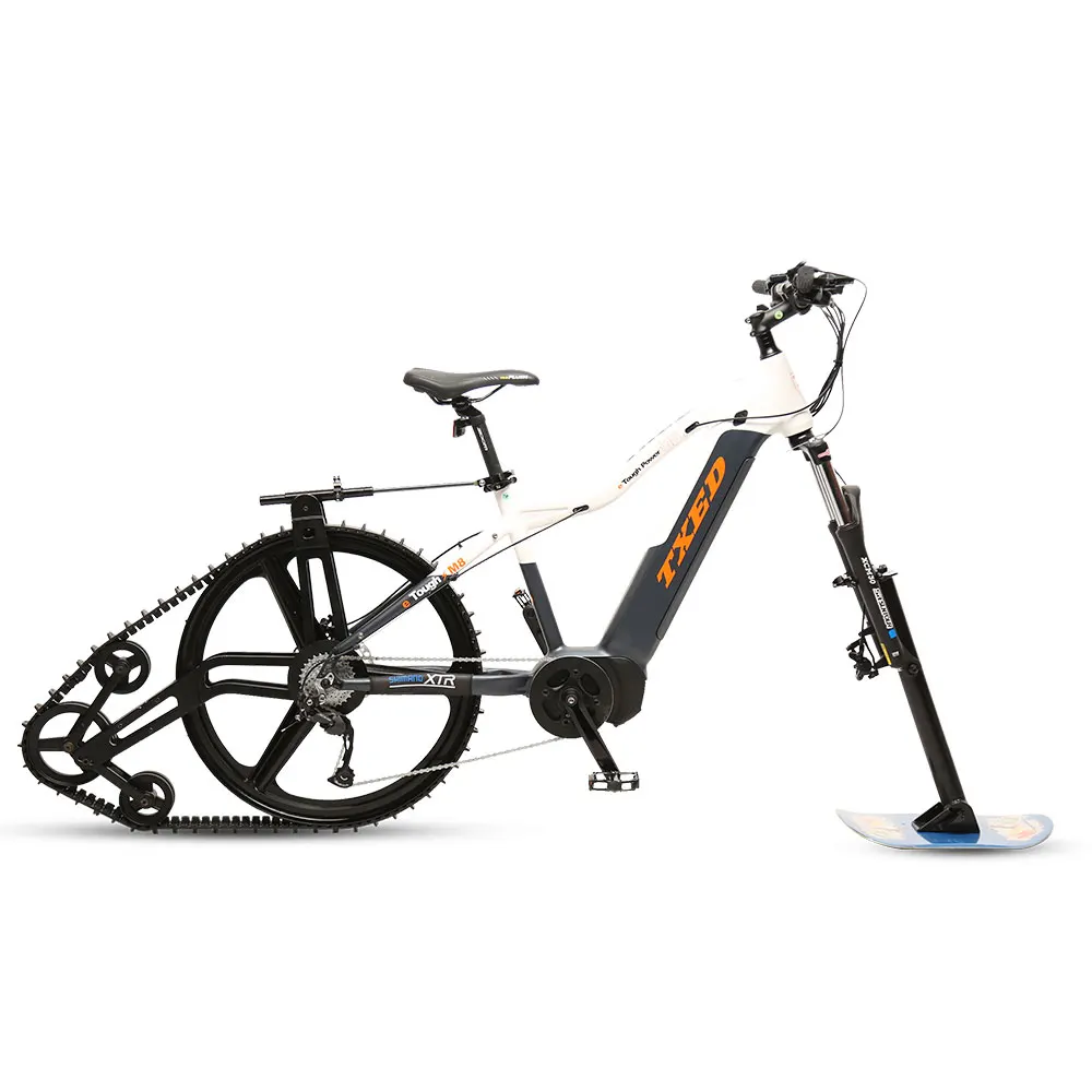 

Full Suspension Electric Track Pedal Skibike Snow Skate Wheel Mobile Adult Electric Snow Bike