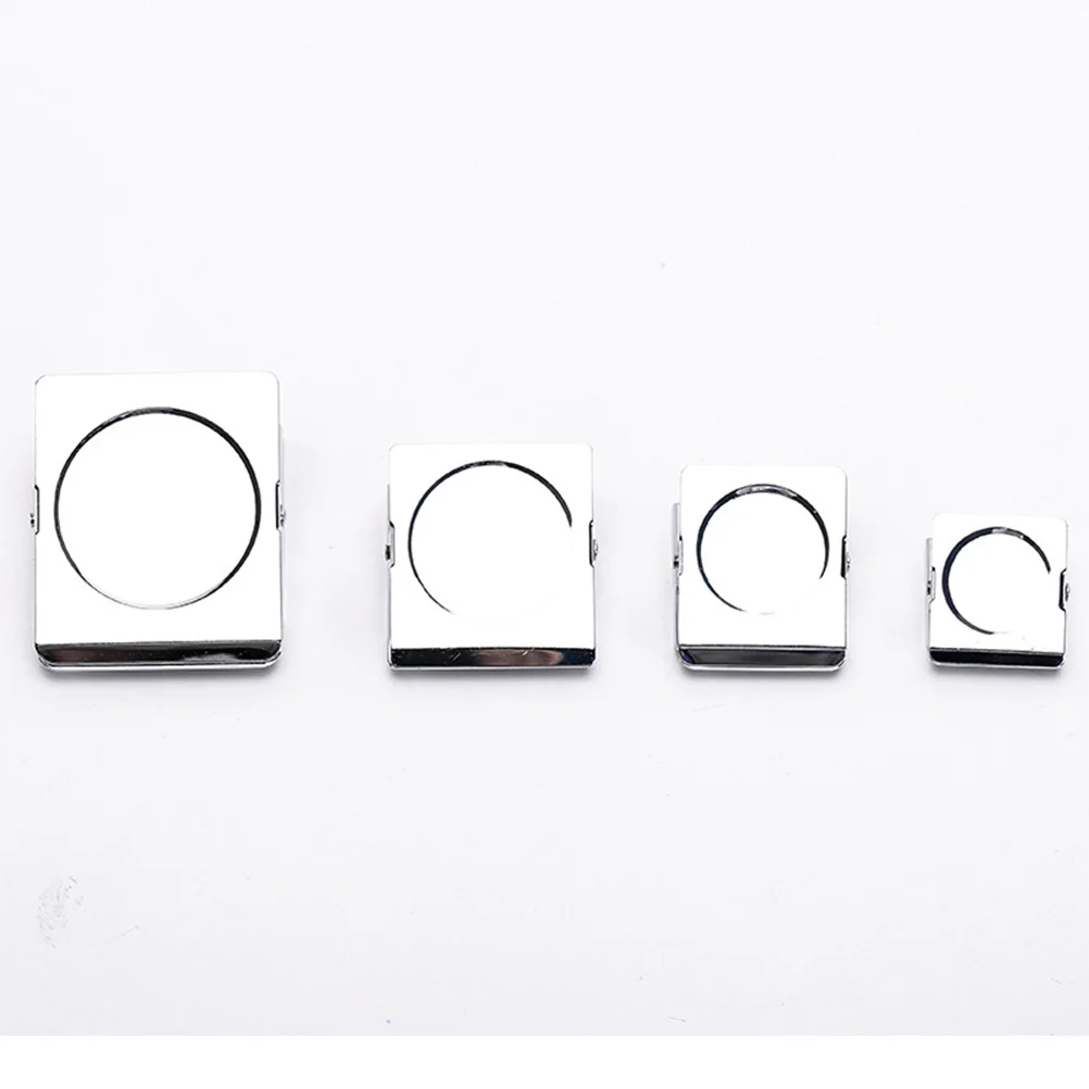 12pcs 30Mm Metal Magnetic Clips Stainless Steel Square Paper File Holder For Refrigerator Whiteboard Calendar Organizer File