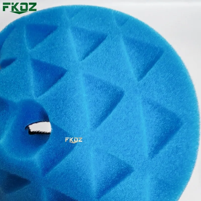 1 Uds. Kit de almohadilla de esponja para pulir autos, triángulo cóncavo de 6/7 pulgadas, para barco, coche, pulidor de ruedas, elimina arañazos