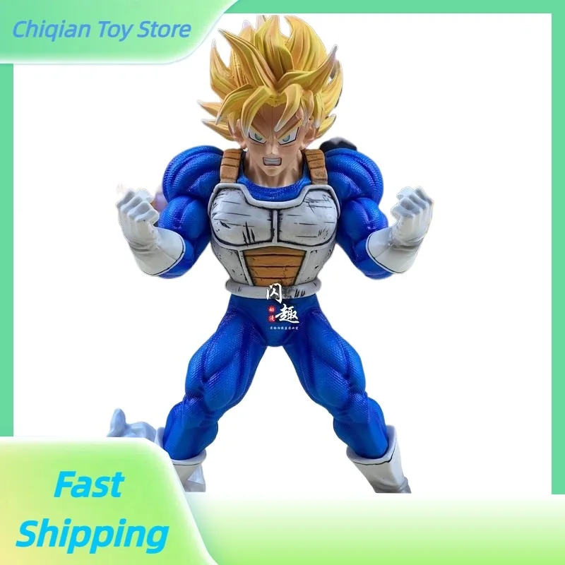 

Dragon Ball sFat Studio Practice Goku Muscle Goku Handmade GK Statue Anime Model Ornament Birthday Gift Simulation