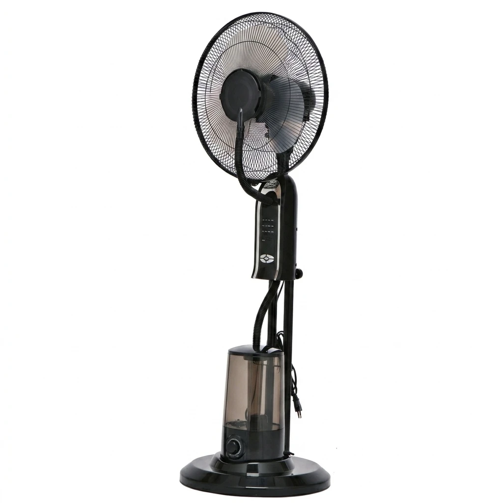 

2026 Hot Sale Water Spray Standing Fan With Remote Control 220V Electric Mist Floor Fan