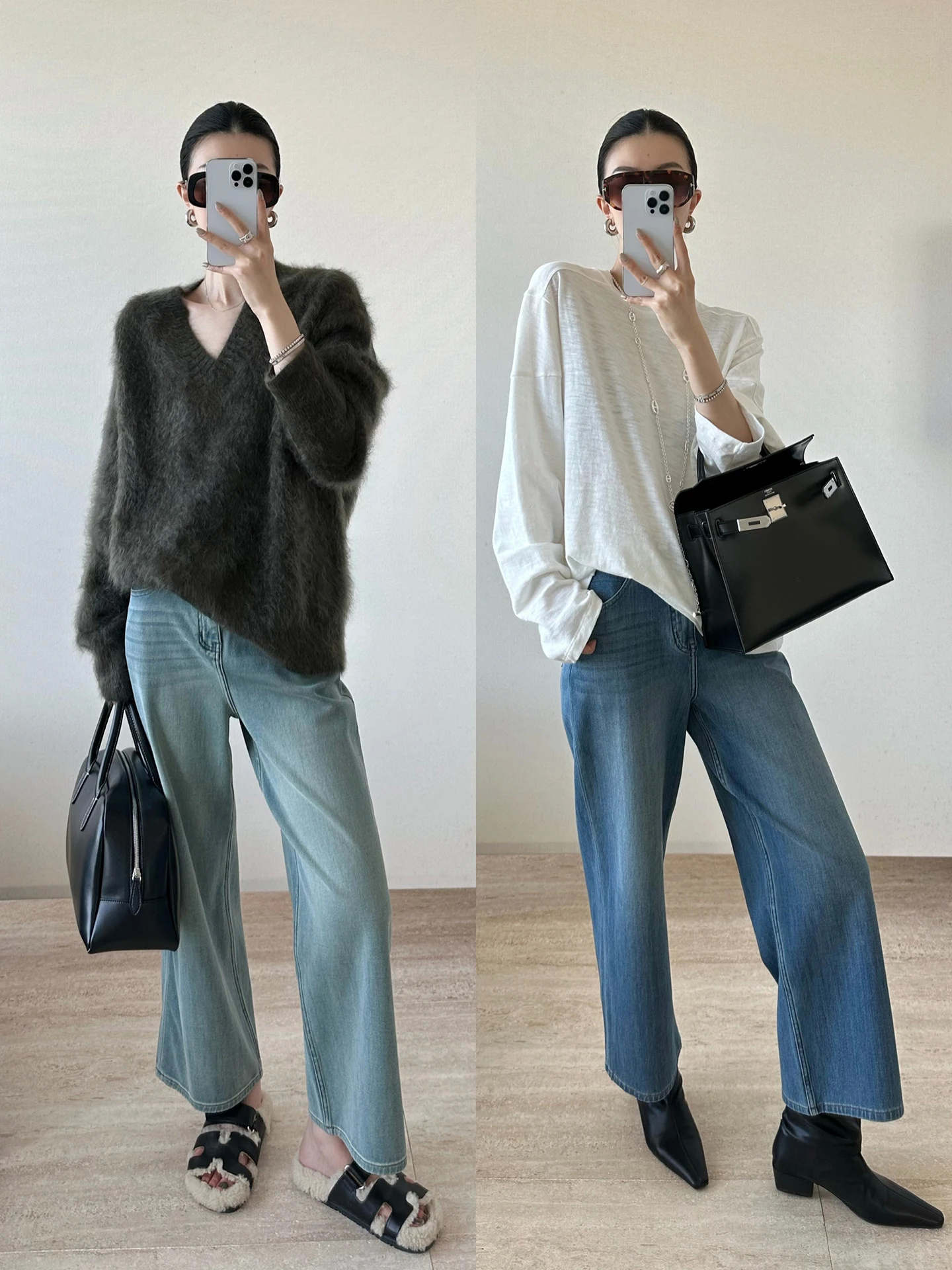 

Женские джинсы с высокой талией, прямые, эластичные, облегающие, укороченные, из хлопкового бленда, с четырехсторонним стрейчем, повседневные брюки