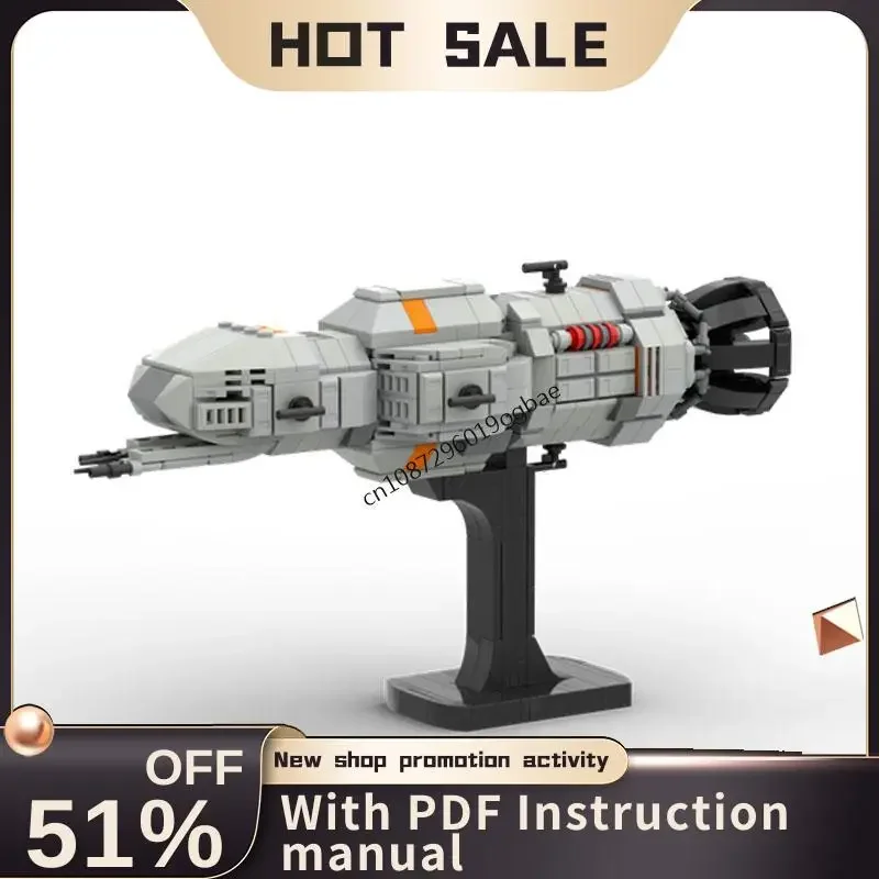 

Новинка, 498 шт., популярная серия космических технологий, Moc Rocinanted, мини-модель, головоломка на заказ, креативные идеи «сделай сам», детская игрушка, подарок на день рождения