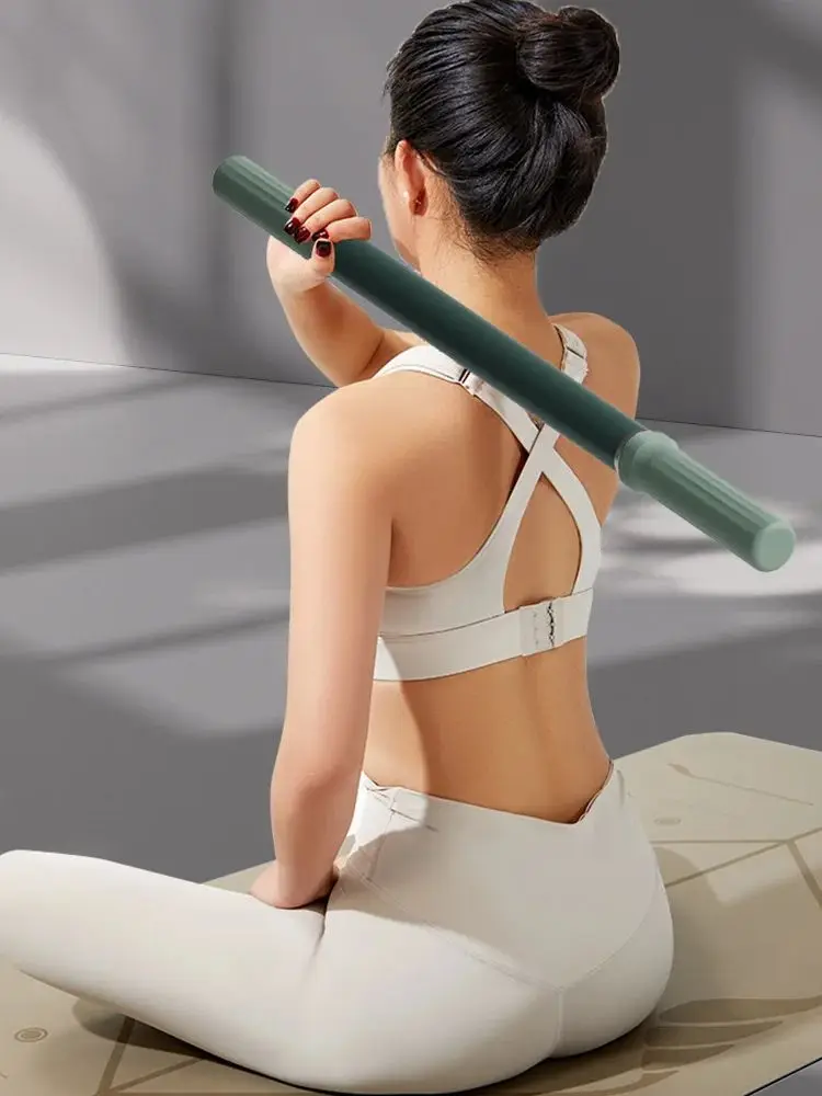 

Удлиненная массажная палочка для йоги, 58 см, ролик для мышц, снятие фасции для растяжки спины, ног, тренажерный зал, оборудование для фитнеса