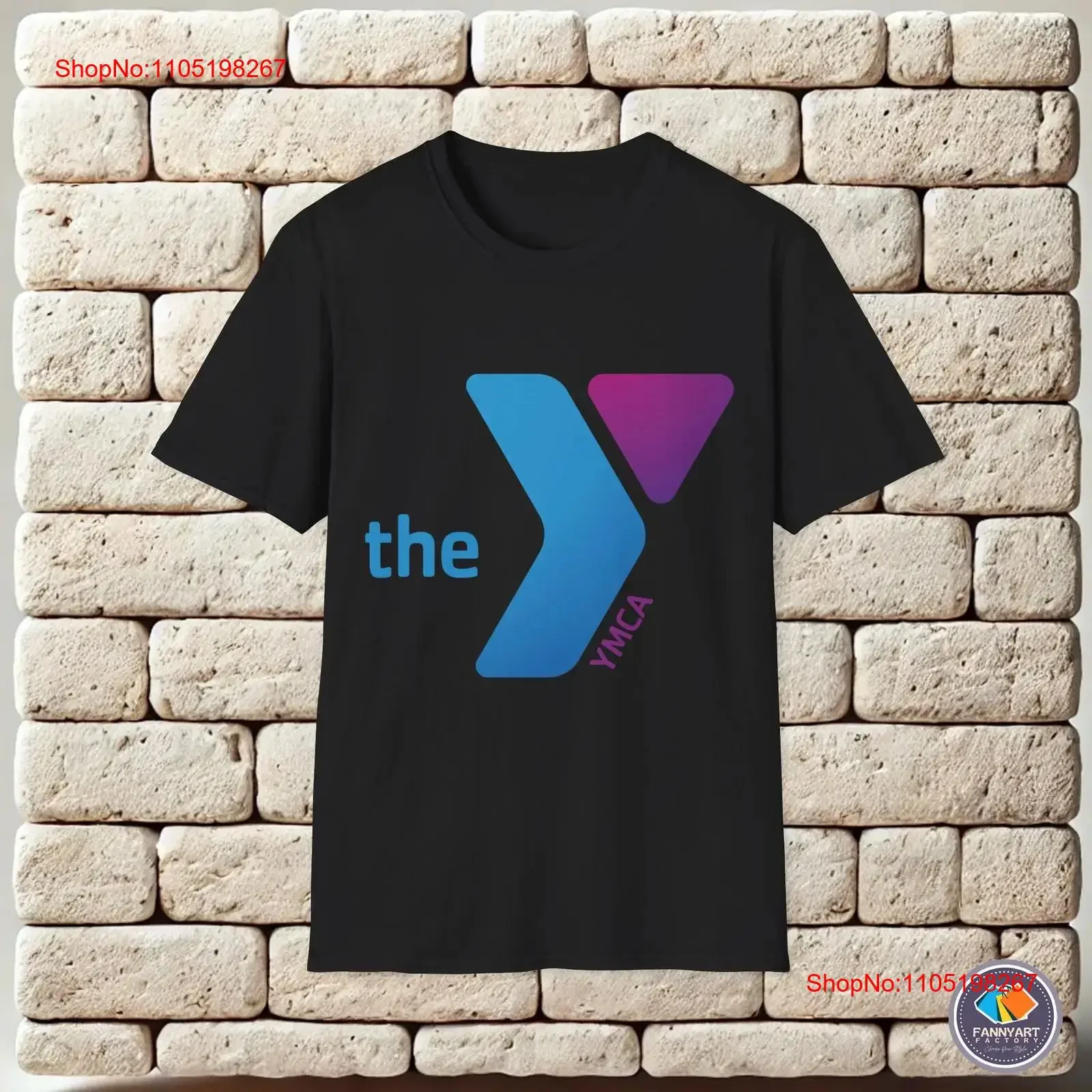 

YMCA Franchise Logo T Shirt vintage Washed Soft Casual Stretched Comfortable graphic Breathable fashion Stylish Unisex