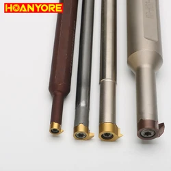 HOANYORE-Buraco pequeno Deep Cut Boring Grooving e Grooving Profiling, inserção interna do carboneto, torneamento de rosca, MB06, MB07, MB09, TR, 60