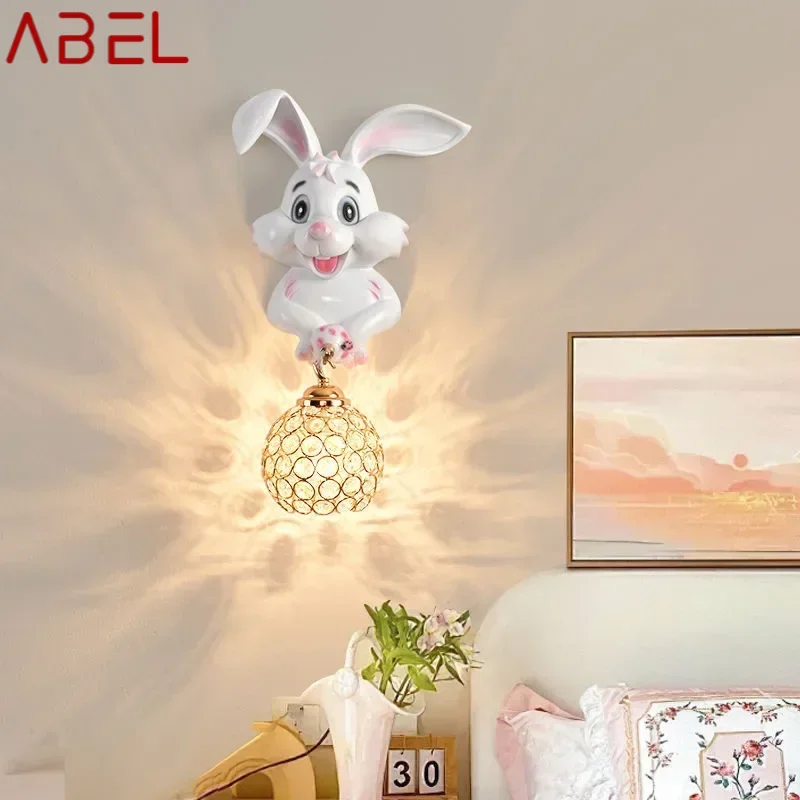 ABEL Contemporary Rabbit Wall Lamp Creative Living Room Bedroom Study Villa Hotel Children's Room Aisle LED Decoration Light