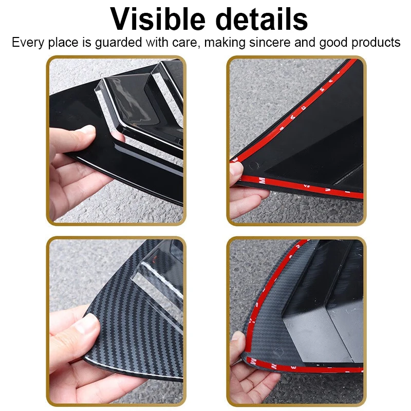 Auto Accessories For ZEEKR 001 2021 2022 2022 2023 2024 2025 Car Rear Window Shutter Louver Cover Vent Trim Shutter Conversion