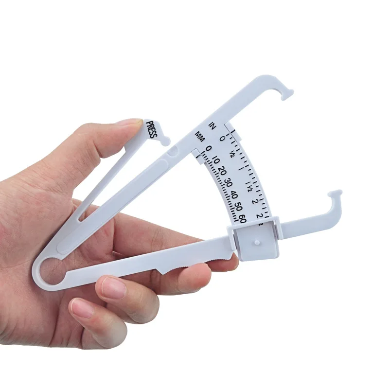 Body Fat Loss Tester Calculator Caliper Fitness Clip Fat Personal Measurement Tool Slim Chart Skinfold Test Health Kit