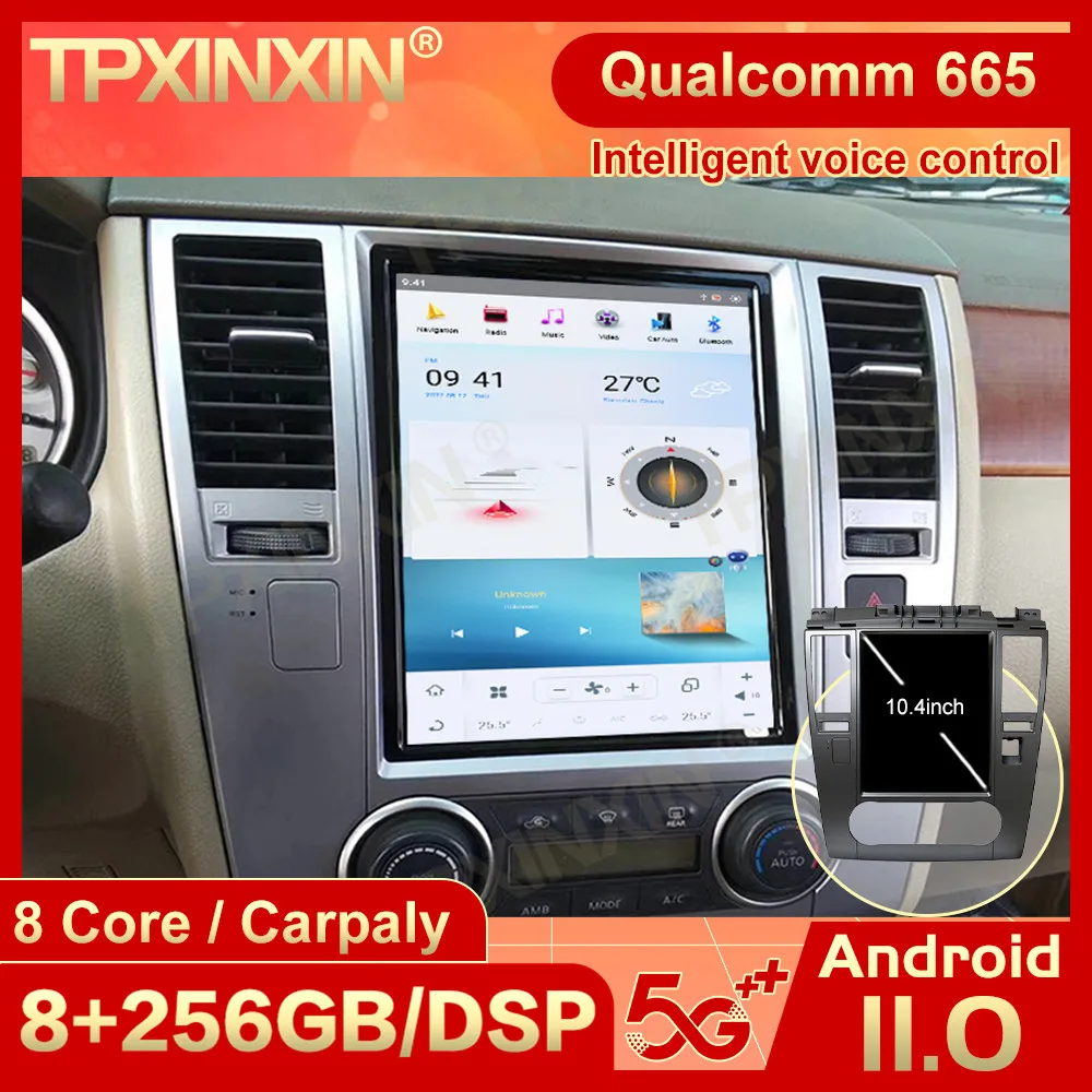 

Carplay 2 Din Android 11 Tesla экран мультимедийный стерео для Nissan Tiida 2008 2009 2010 2011 GPS Navi видеоплеер головное устройство