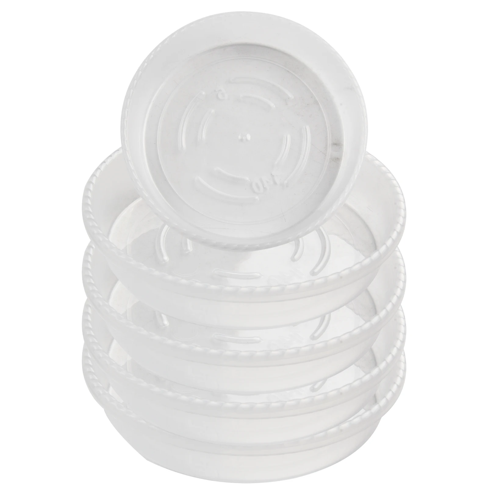 10pcs Garden Plant Saucer Drip Tray Round Flower Pot Base Plastic Clear Snack Container Desktop Trash Storage 13/15 Cm