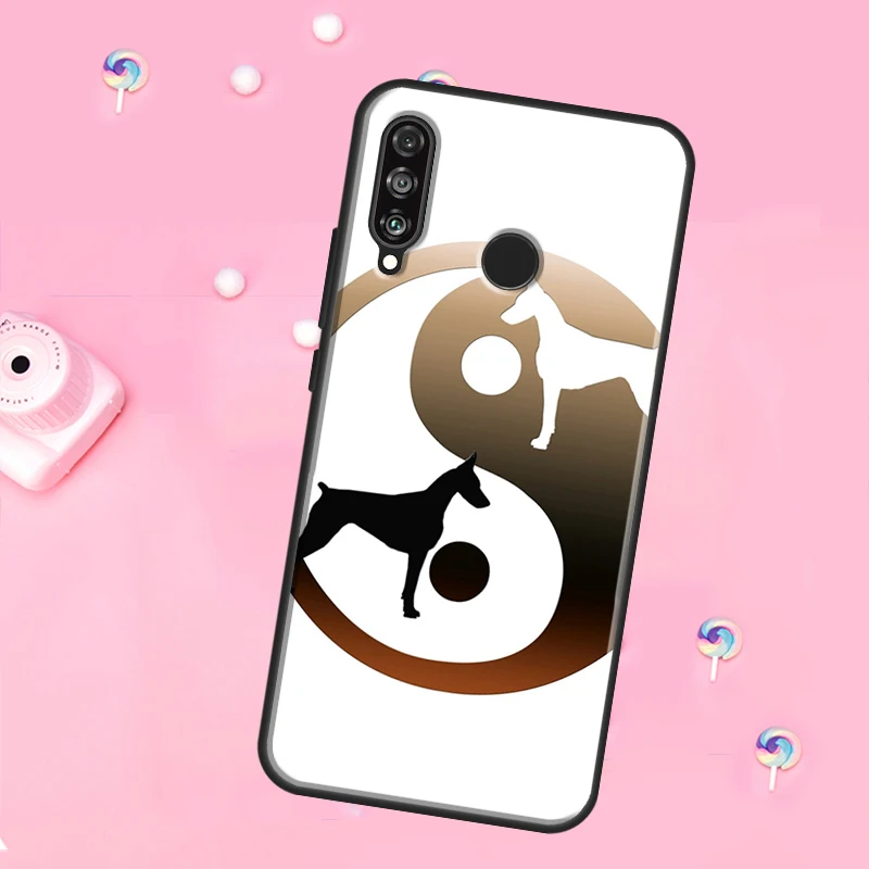 كارتون دوبيرمان الكلب لهواوي نوفا Y90 Y70 Y60 Y91 Y61 Y73 Y72 12s 12i 11i 8i 9 10 SE P40 Lite P60 P30 Pro #5