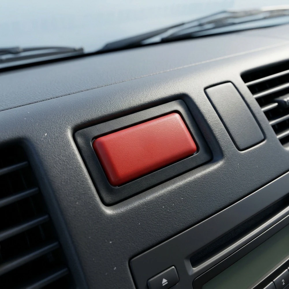 For Dashboard Control As Shown Caution Signal Switch Auto Safety Switch Metal Construction Wear Resistant Non Deformation
