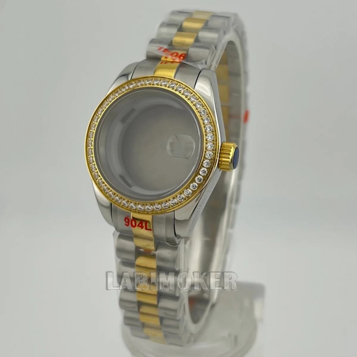 

Роскошный женский корпус из золота и серебра диаметром 28 мм с бриллиантовым безелем подходит для женских наручных часов с автоматическим механизмом NH05 NH06