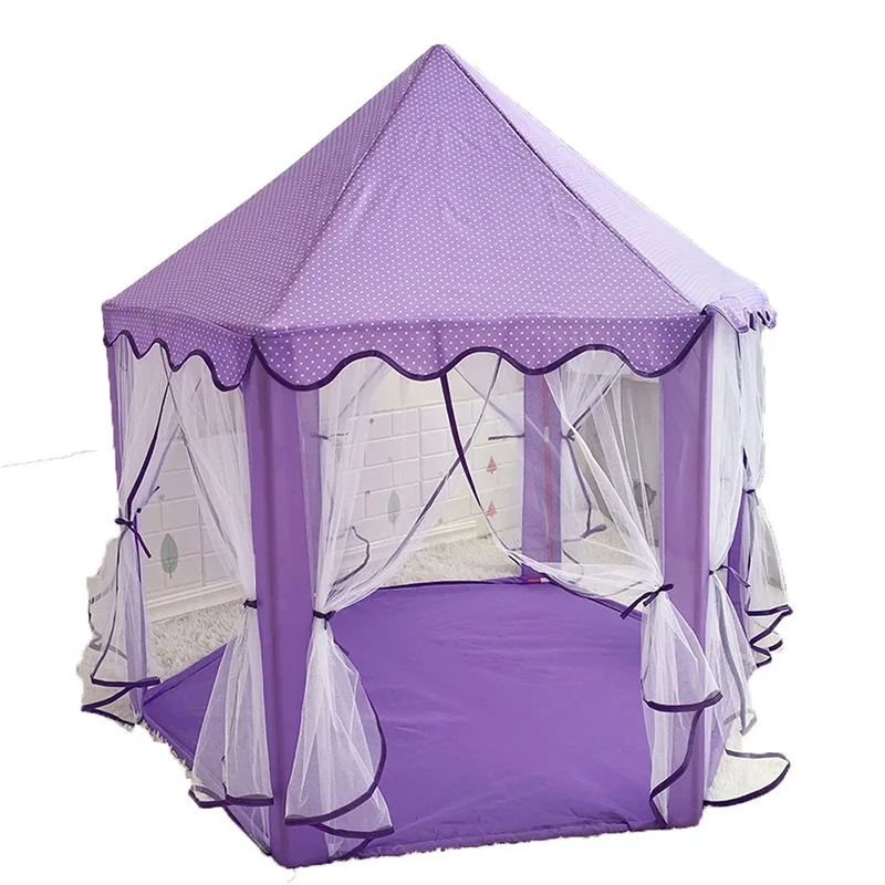 Children's Indoor and Outdoor Playhouse Tent Boys and Girls Hexagonal Mesh Baby Crawling Tent Children's Beach Tent Toys