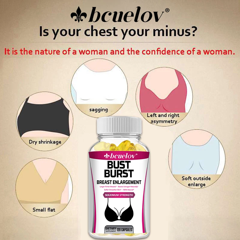 مكمل بورياريا الطبيعي - 1000 ملجم، يدعم استدارة الثدي والصلابة والمرونة ويحسن الثقة بالنفس لدى المرأة #4