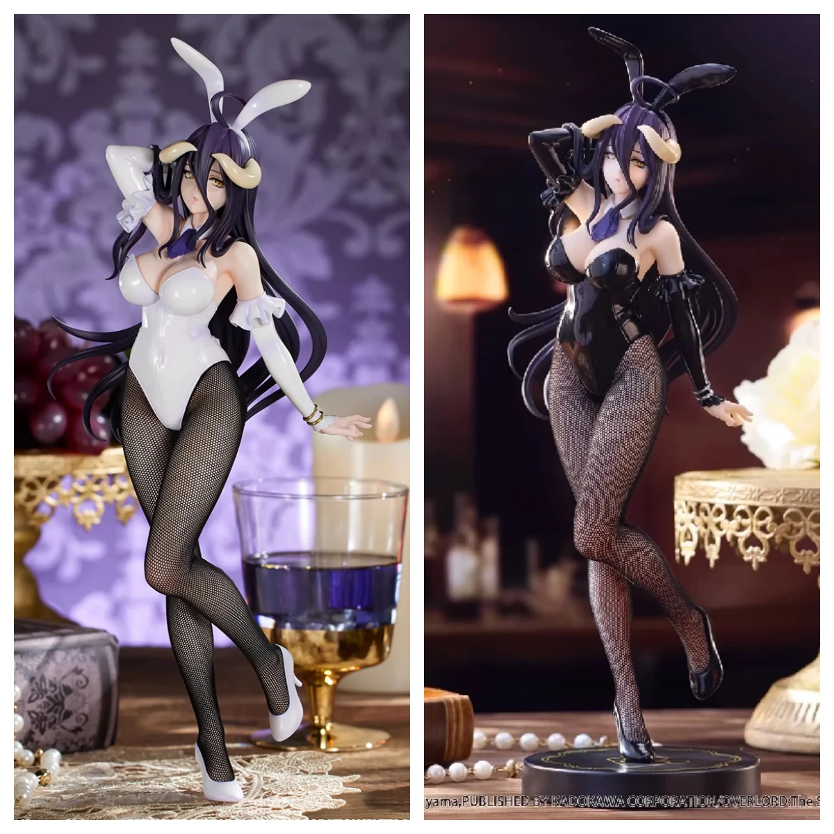

In Stock Furyu Bicute Bunny 30cm Albedo Anime Figure Special White Edition Collectible Toy Genuine Model Gift Desk Decoration