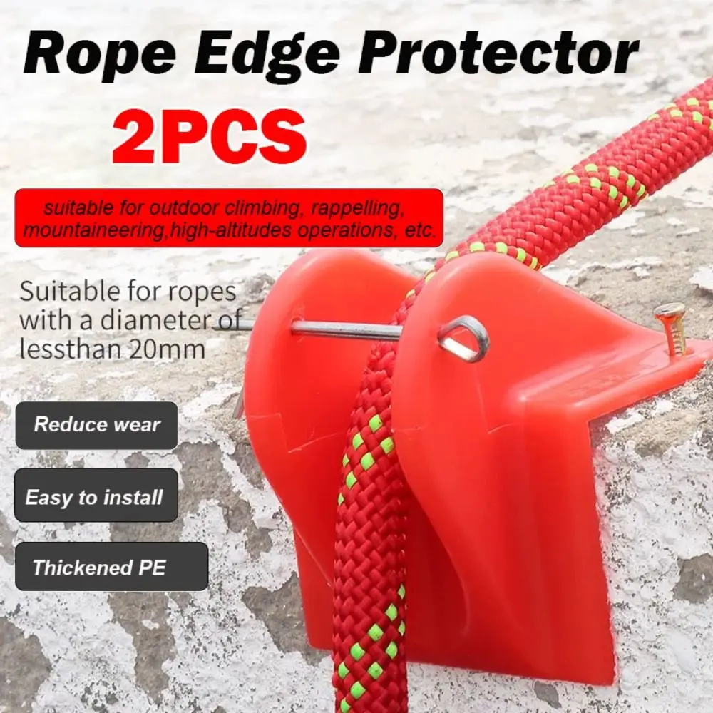 

New Thicken High-altitude Operation Rope Protector Red PE Climbing Ropes Corner Guard Rope Retraction Tool