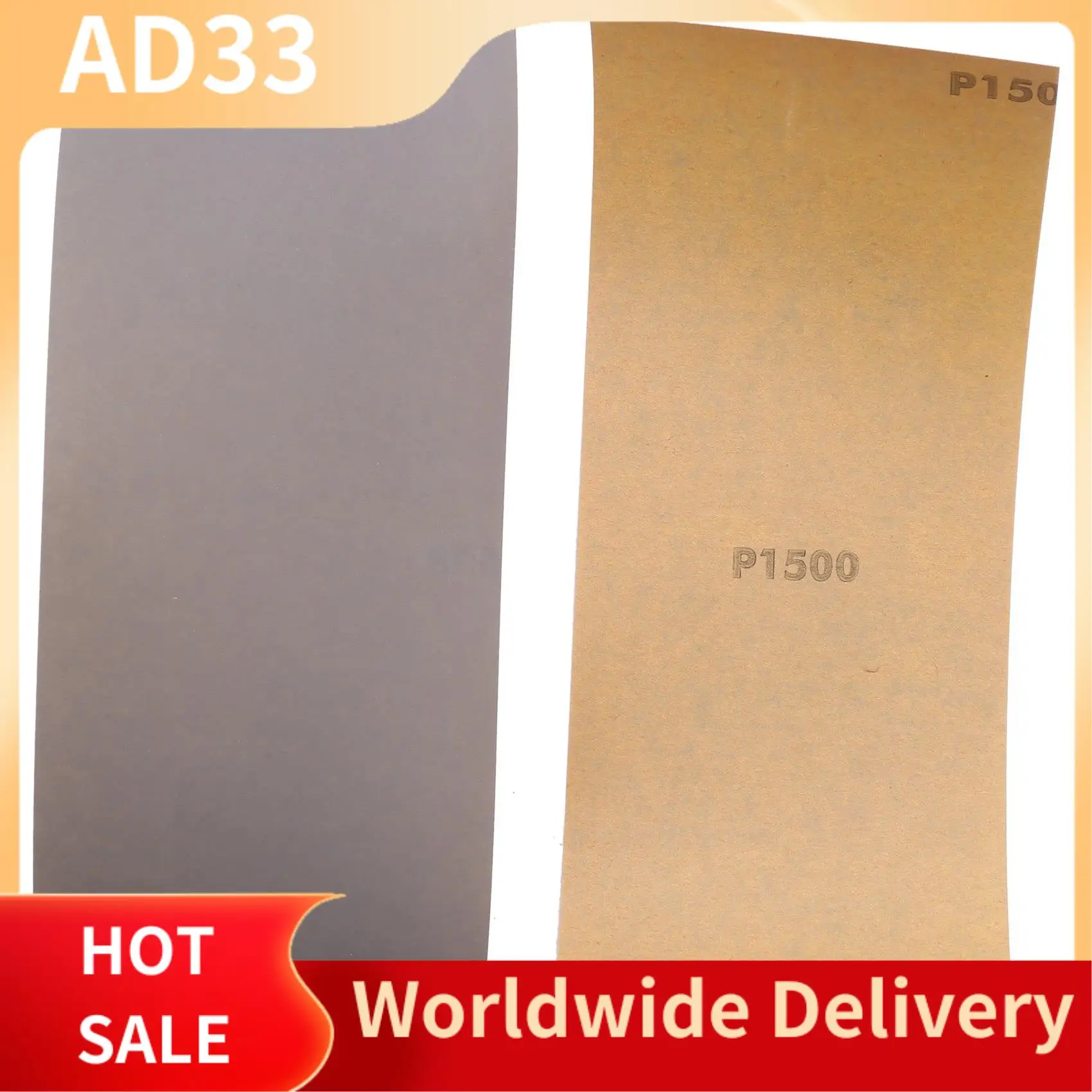Lightweight Abrasive Dry Wet Waterproof Sandpaper Sheets Assorted Grit Of 400/ 600/ 800/ 1000/ 1200/ 1500 For Furniture, Hobbies