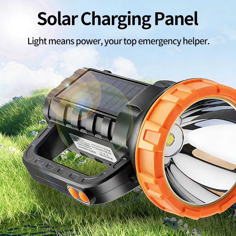 Super Bright Handheld Searchlight Ex-factory Price, Powerful Charging Function, Suitable for Outdoor Patrol Fast Delivery