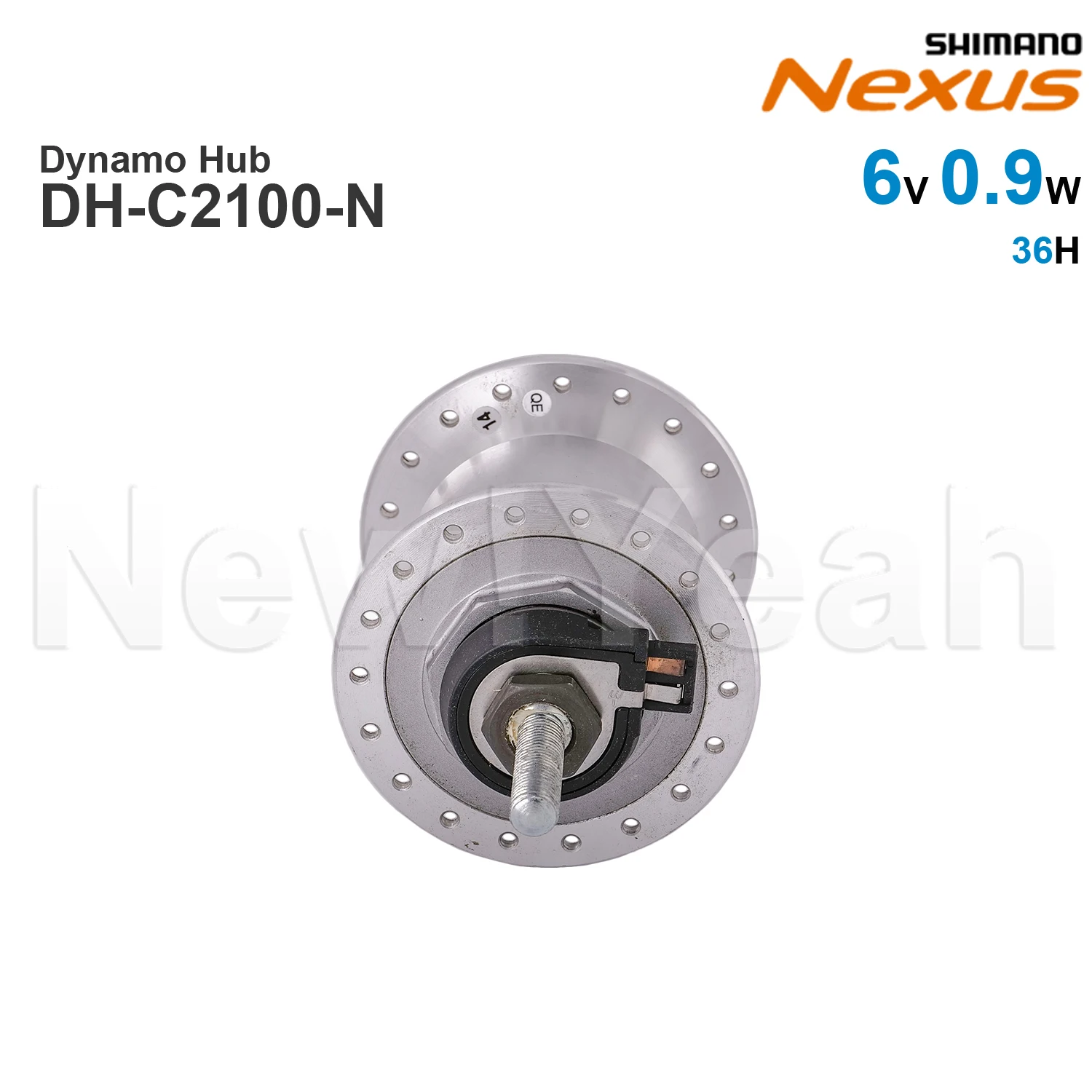 SHIMANO NEXUS Hub Dynamo DH-C2100-N 6V 0.9W Front Light LP-X101