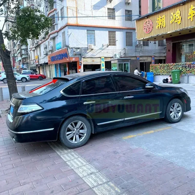 For Nissan Altima Teana Rear Roof Spoiler FRP Material Primer Color Car Tail Wing Decoration For Altima Teana 2010 2011 2012 view 3