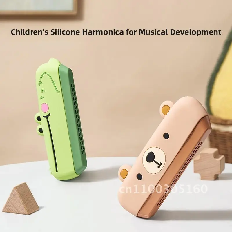

Children's 16-Hole Harmonica Fun Cartoon Musical Instrument Early Education Toy for Baby - Free Playing Music Maker