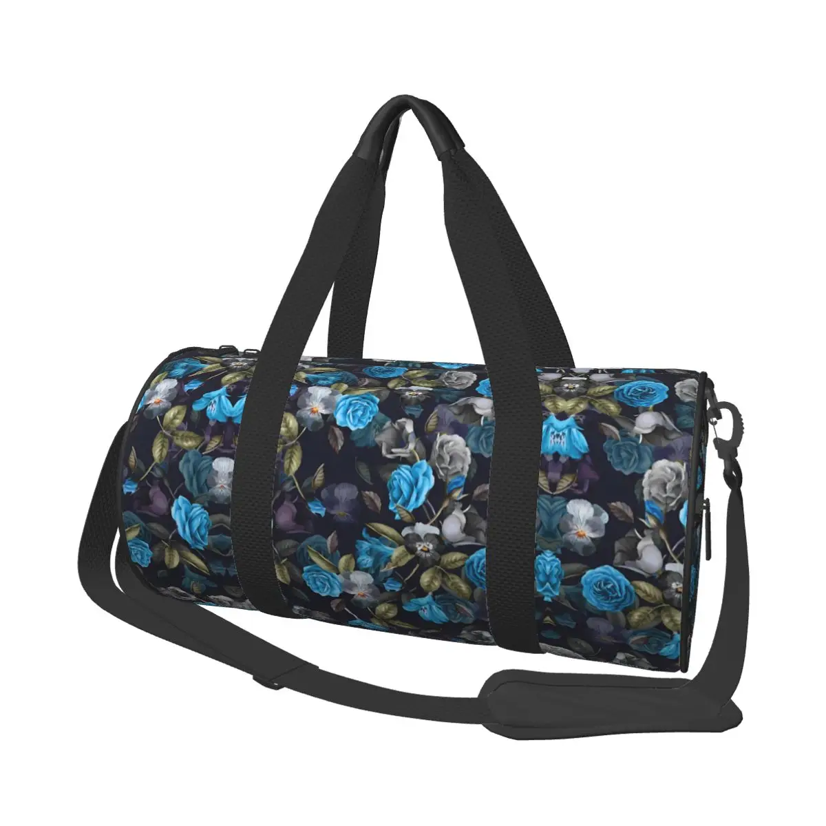 Blue Fairy Retro Rose Printing Sports Bags Fashion Training Gym Bag Gym Accessories Novelty Handbags Men Outdoor Fitness Bag