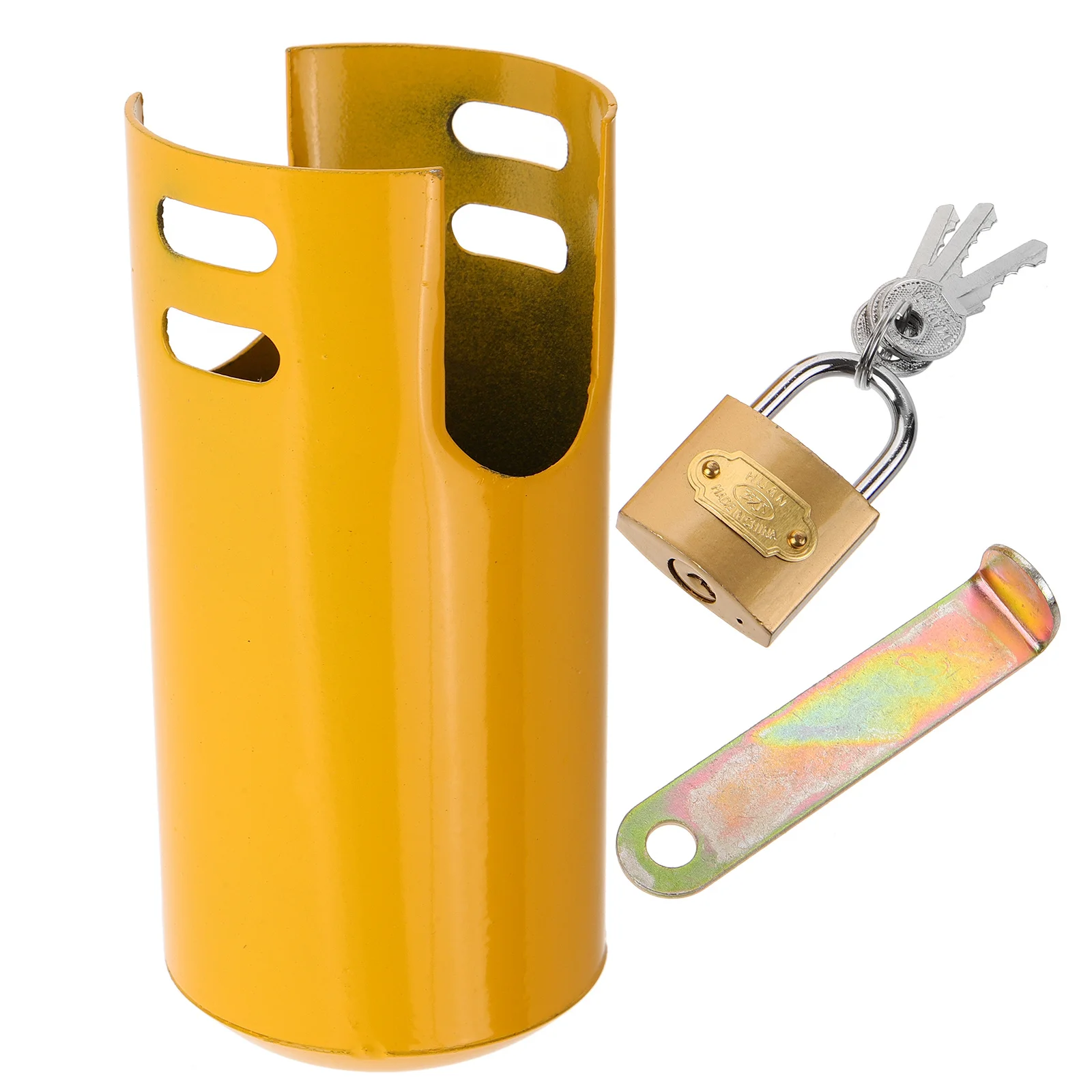

Faucet Cover outside Water Isolation Outdoor Spigot Lock Garden Hose Connectors Yellow