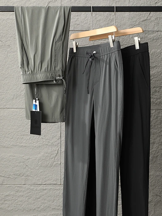 

Qui Dry прямые трикотажные повседневные брюки мужские Faion Slim Fit Busin повседневные однотонные спортивные брюки для отдыха