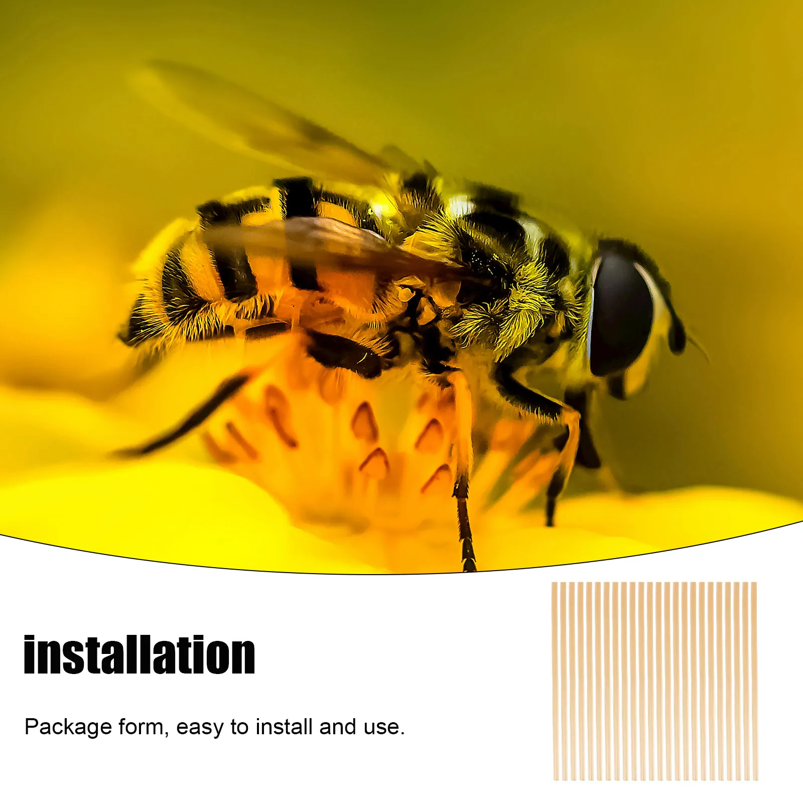 

100pcs Bee Nesting Tubes Straw Refill Inserts DIY Beehive Lightweight Natural Design Outdoor Gardening Tools