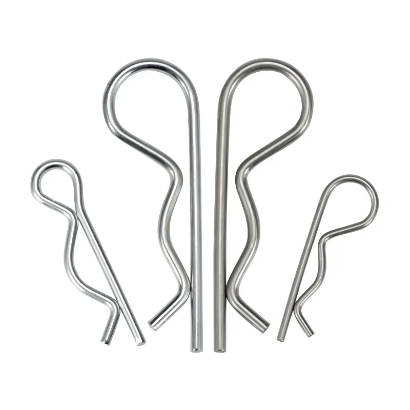 M1.2 M1.5 M1.8 M2 M2.5~ M4 M5 M6 304 Stainless Steel R-Shaped Spring Split Pin Automotive Pull Rod Traction Maintenance Fastener