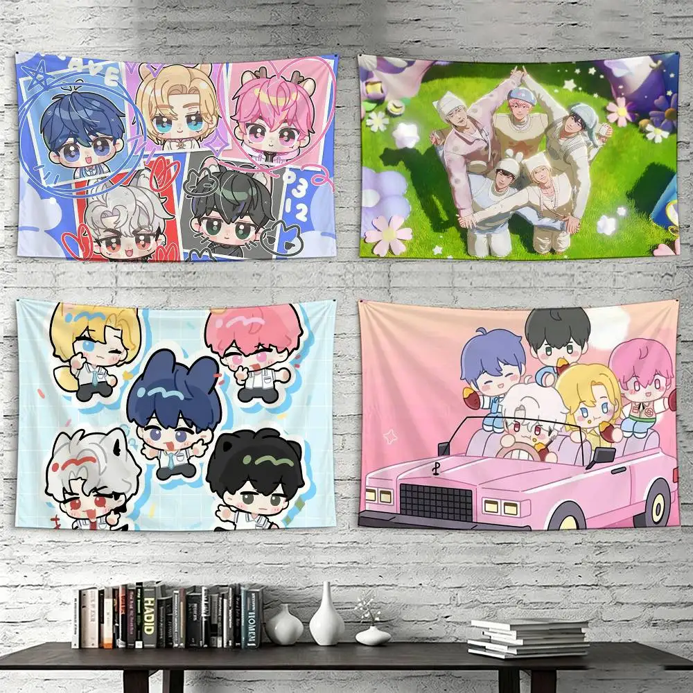 

Kawaii Kpop P-PLAVE Caligo pt Flags Wall Hanging Tapestry Outdoor Garage Room Decorative flag Background Blanket