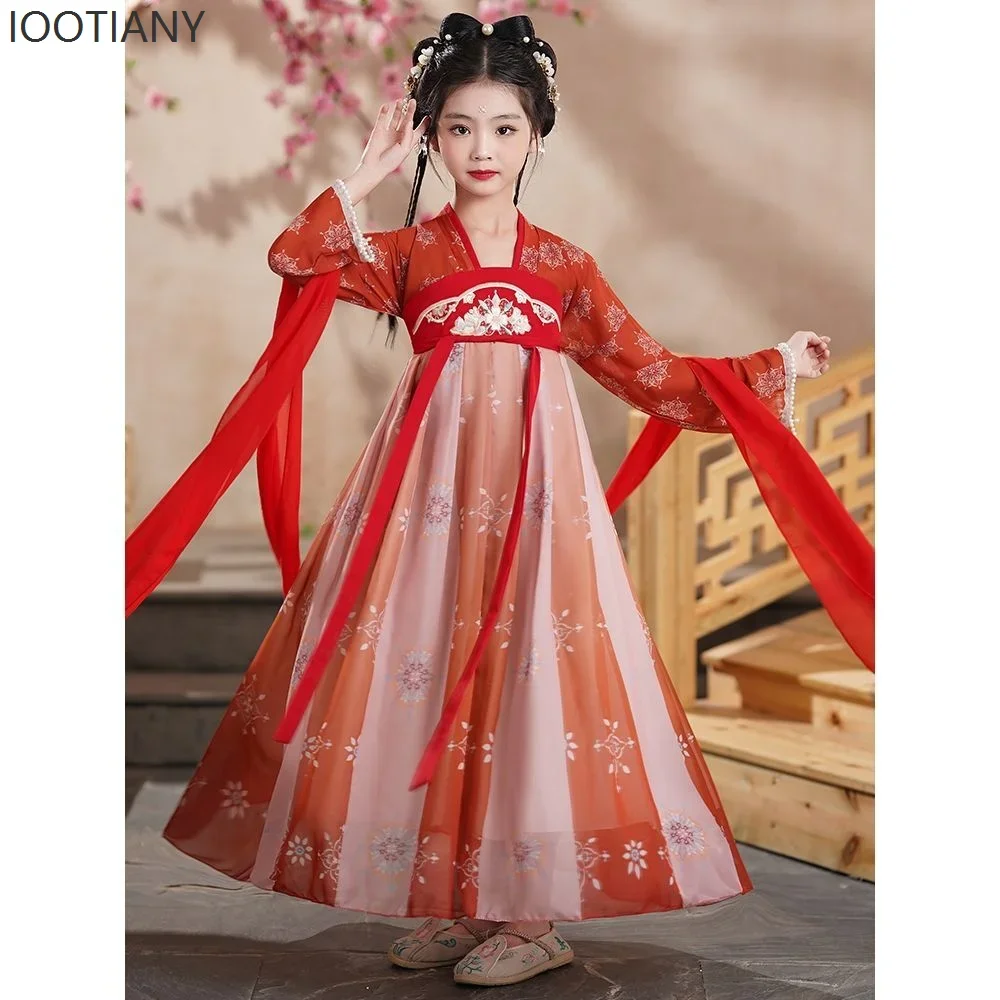 CosplayGirls' Hanfu Neue Alte Kostüm Super Fee Kinder Kleid Alten Stil Prinzessin Kleid Klassische Dance Performance Cl