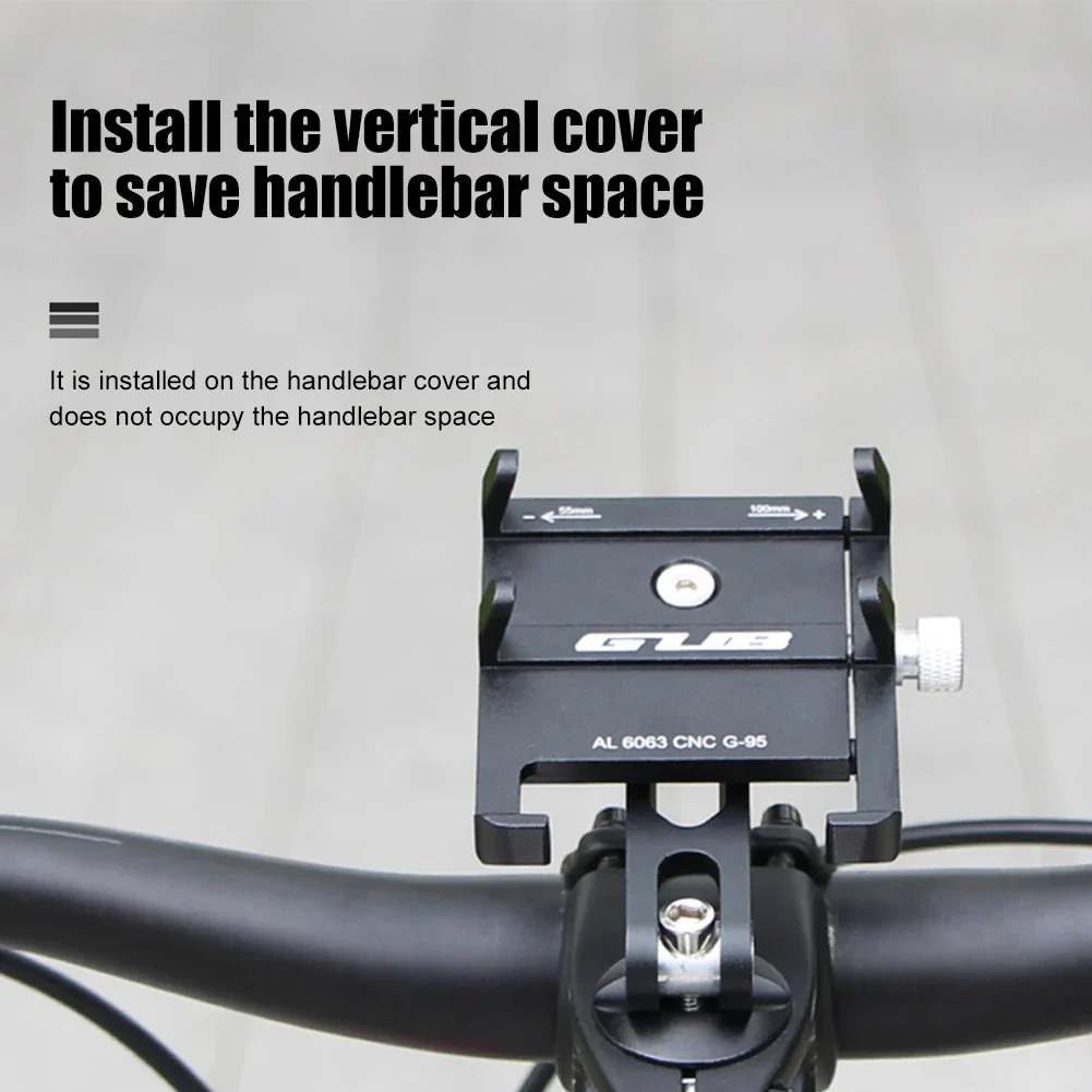 GUB Bicycle Stem CellPhone Mount Adjustable Aluminum Alloy Mobile Phone Support Mount Centered Installation Cycling Equipment