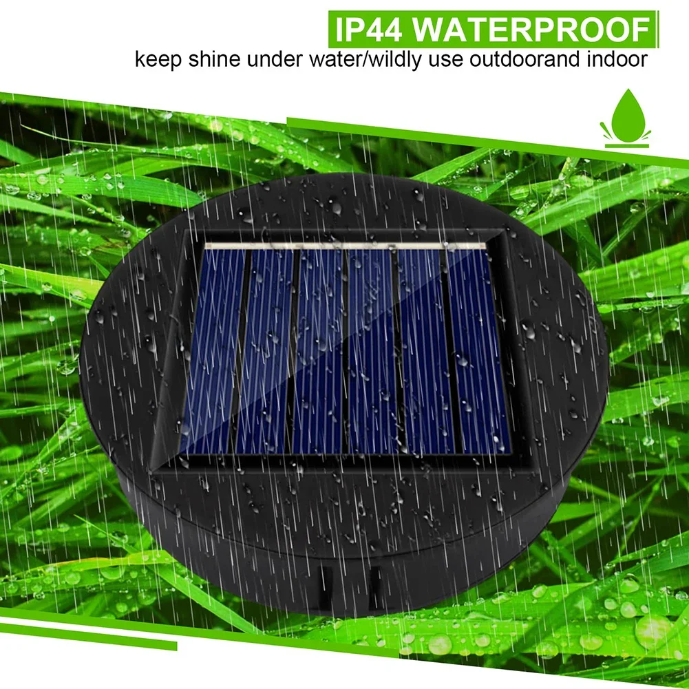 4PCS 8CM Solar Light Replacement Top 1.2V Waterproof LED Solar Panel Lantern Lid Light Solar Lantern Top Outdoor Decor Garden