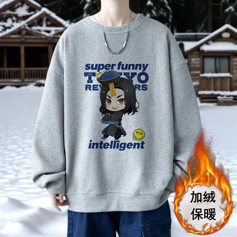 

Mikey Tokyo Swastika Avengers Warm Sweatshirt Unisex Manjiro Sano Ryugongji Ken Top The Way Of Rebirth