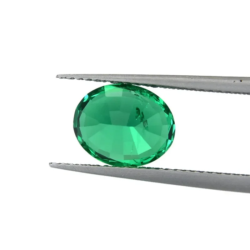 MOJY Preferential Wholesale Big Size 5~21.2 Ct Lab-grown Colombian Emerald Shaped Oval Shaped Synthetic Emerald Naked Stone